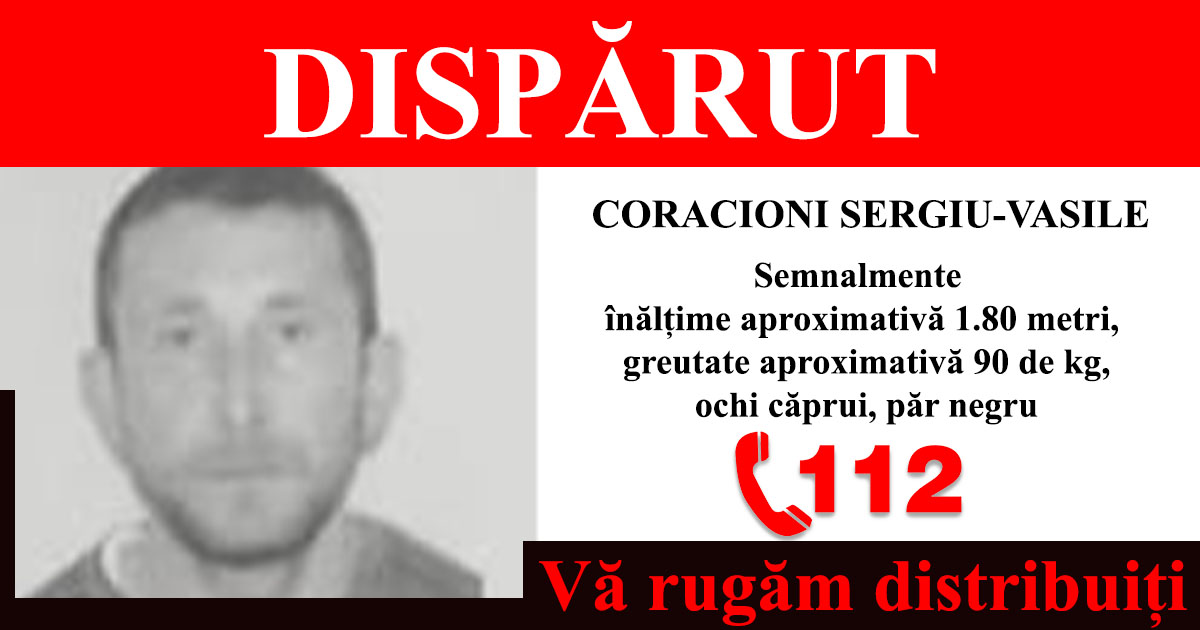 Sătmărean dat dispărut. Polițiștii vă cer ajutorul