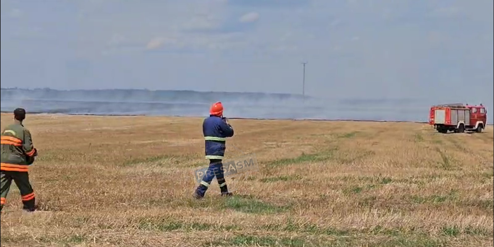 FOTO/VIDEO. Care este cauza incendiului de amploare de astăzi, din județul Satu Mare. Zeci de hectare pârjolite