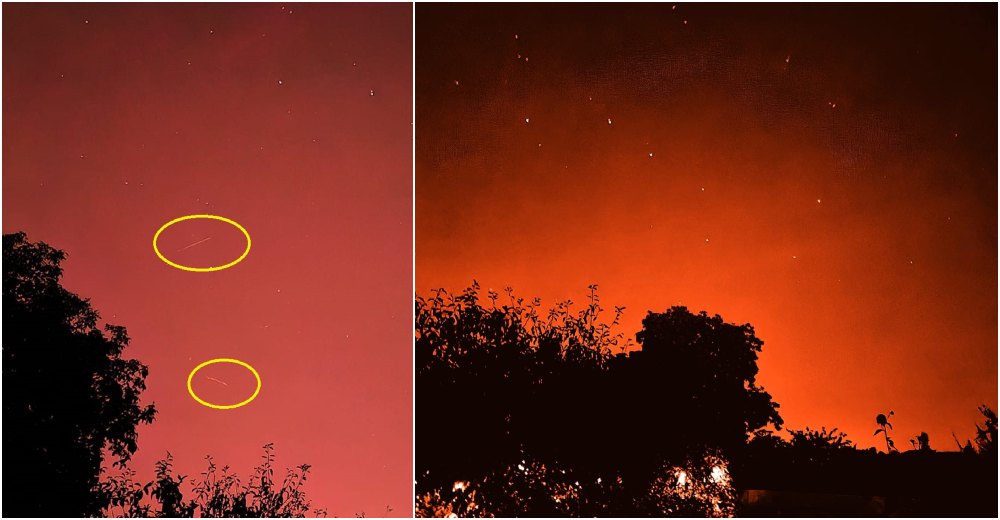 FOTOGALERIE. Spectacol pe cer, la Satu Mare. Stele căzătoare și aurora boreală