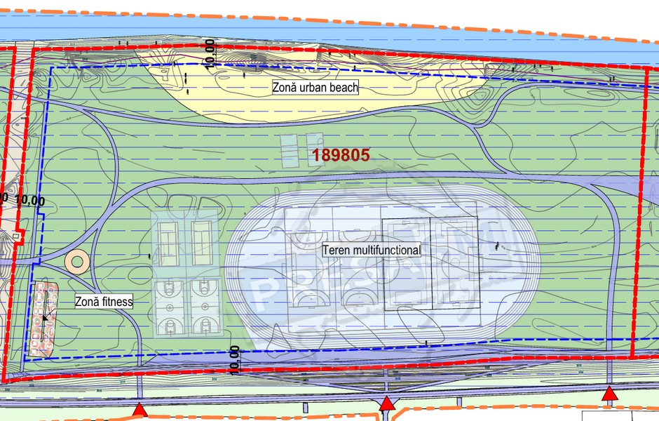 FOTO. Se construiește plajă, terenuri de sport și pontoane pe malul Someșului, în Satu Mare