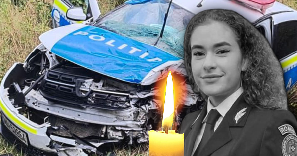 FOTO. Accident cumplit în țară. O tânără polițistă (21 ani) și-a pierdut viața. Autospeciala, lovită de o semiremorcă