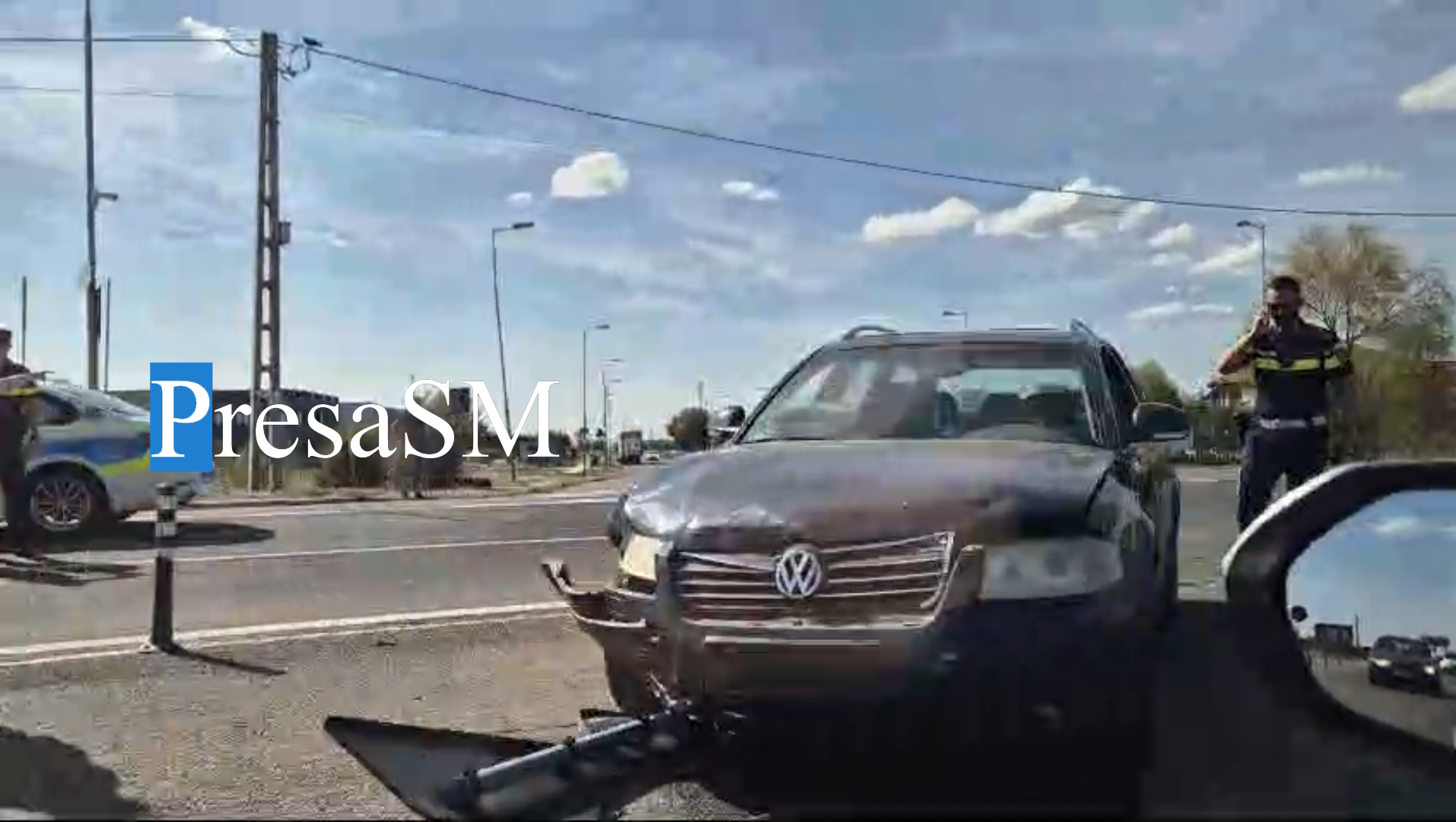 VIDEO. Accident pe bulevardul Lucian Blaga. Impact între două mașini