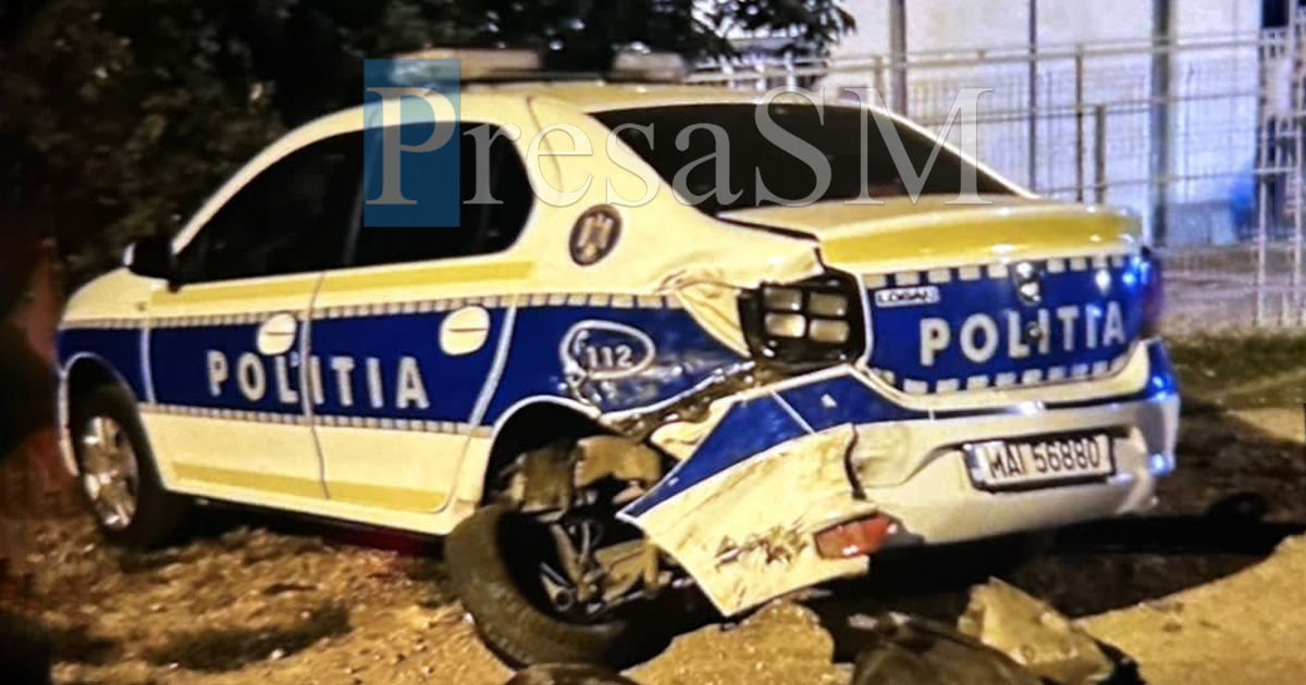 FOTO. Sătmărean reținut după ce a dat cu mașina peste un polițist, pe B-dul Lucian Blaga