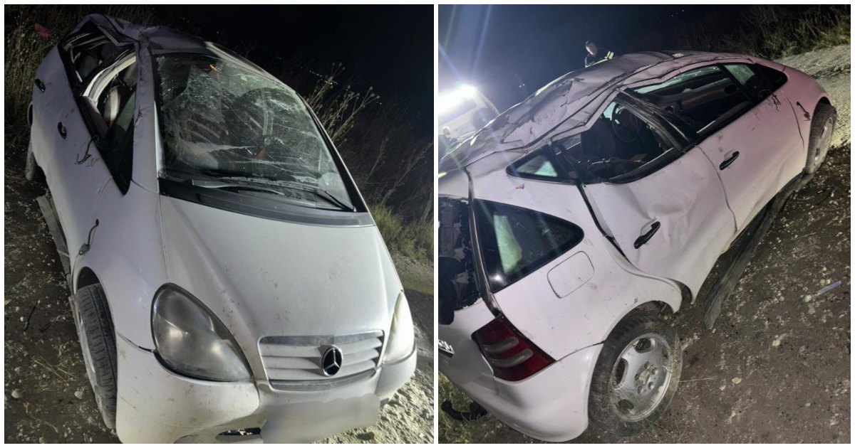 FOTO. Accident cumplit în țară. Un adolescent a murit după ce s-a urcat în mașina condusă de un tânăr fără permis, băut și drogat