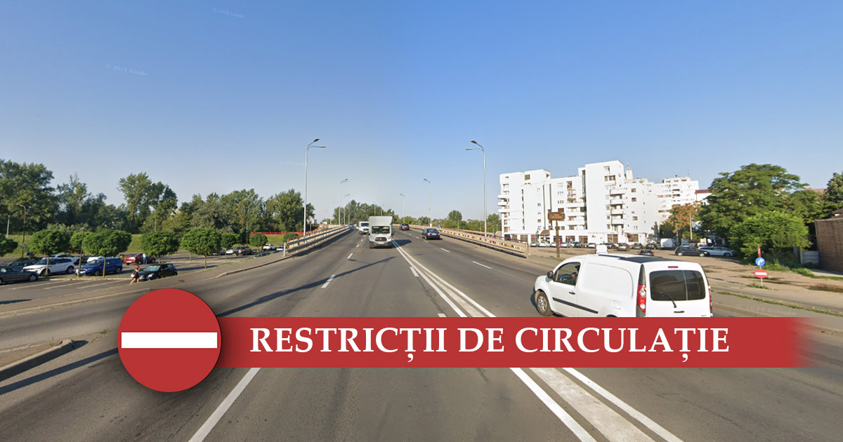 Restricții de circulație pe Podul Decebal, în municipiul Satu Mare. Anunțul făcut de Primărie