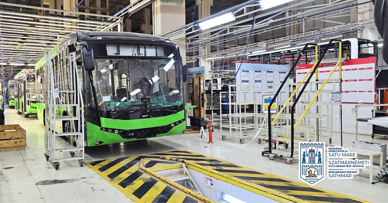 FOTO. Când ajung la Satu Mare primele autobuze electrice. Zeci de milioane pentru noile vehicule și stațiile de încărcare