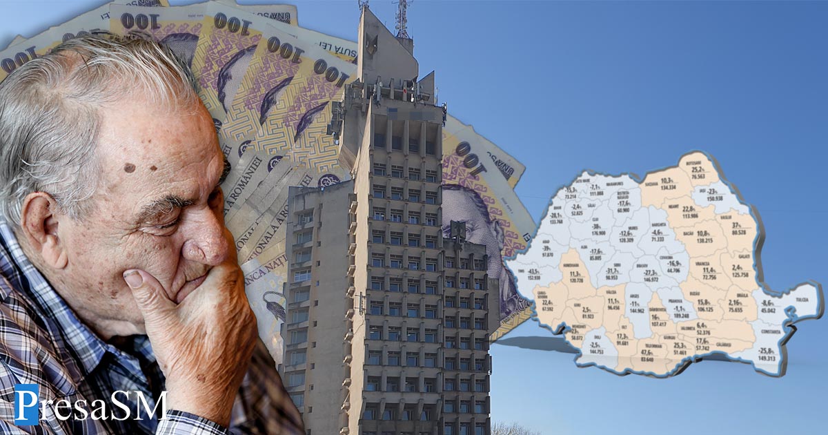 ÎNGRIJORĂTOR. În jumătate din țară, mai mulți pensionari decât angajați. Care este situația la Satu Mare