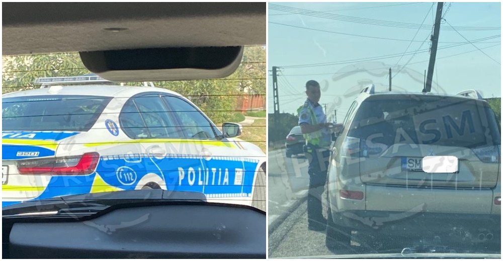 FOTO. Sătmărean iertat de amendă chiar de ziua lui. Poliția Rutieră i-a dat avertisment