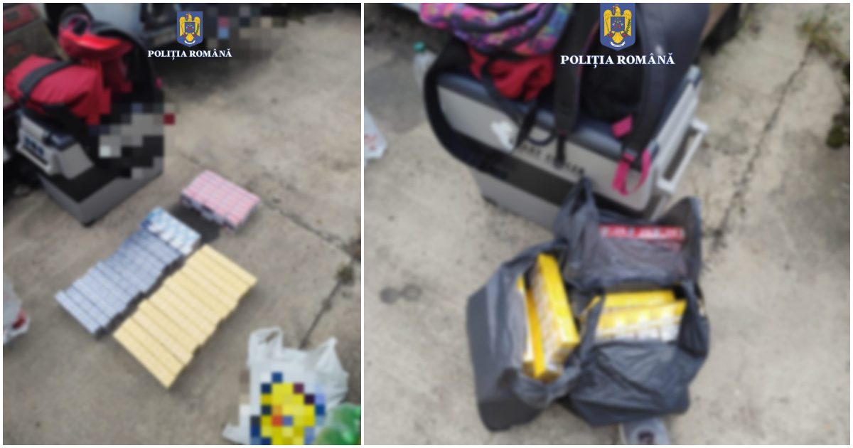 FOTO. Sătmărean ghinionist. Polițiștii l-au tras pe dreapta. L-au prins cu țigările de contrabandă în mașină