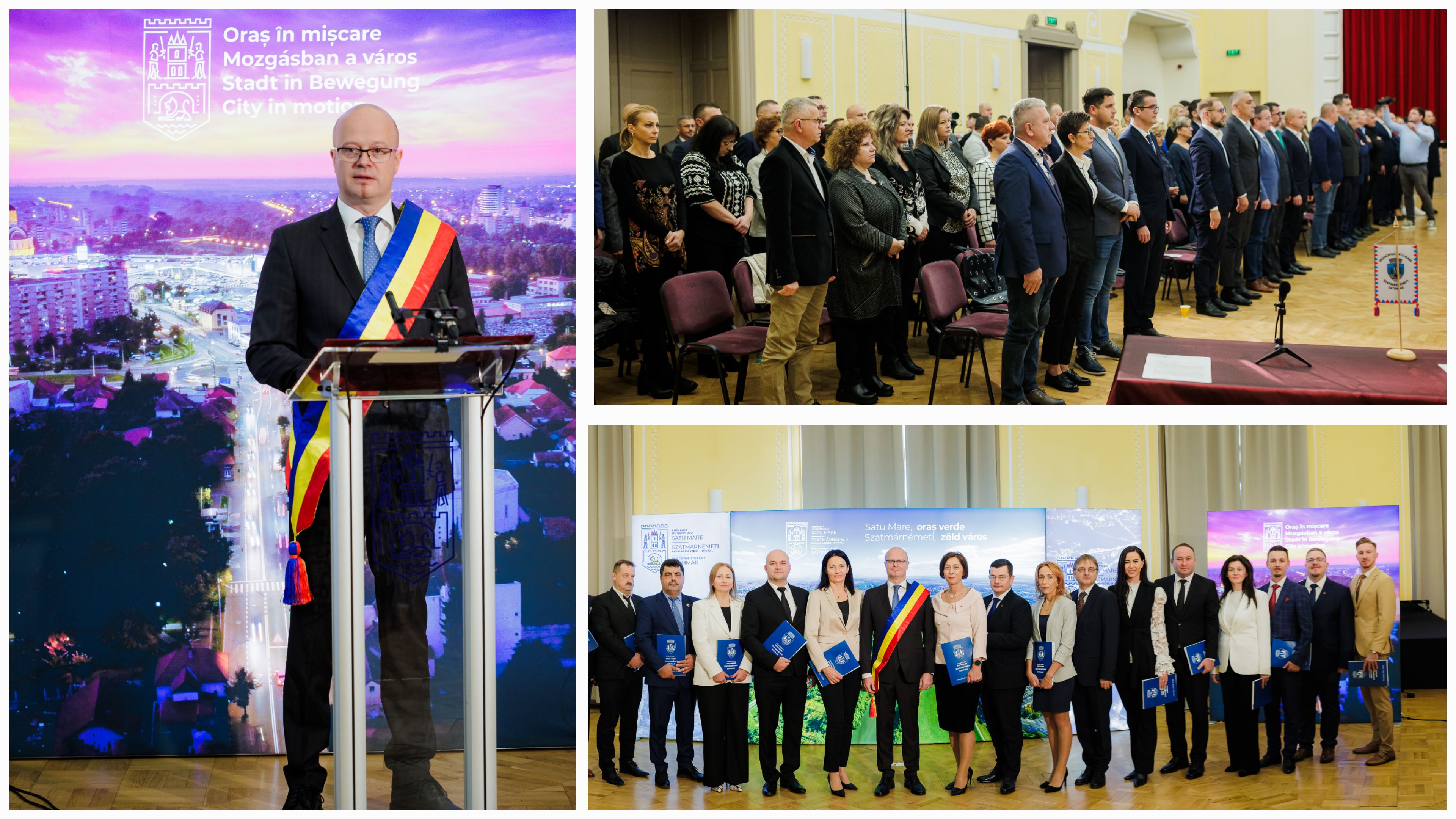 FOTO. Primarul Kereskenyi Gabor a depus jurământul. Noul Consiliu Local a fost învestit