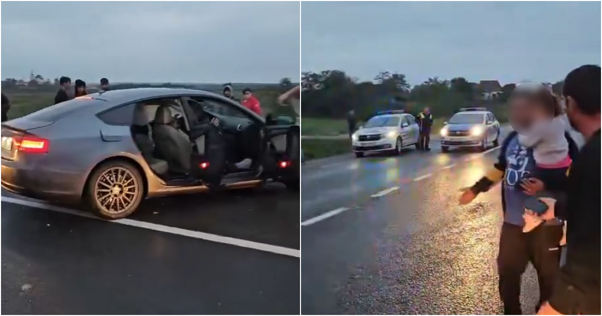 VIDEO. Doi copii și doi adulți răniți în accidentul de astăzi, din județul Satu Mare