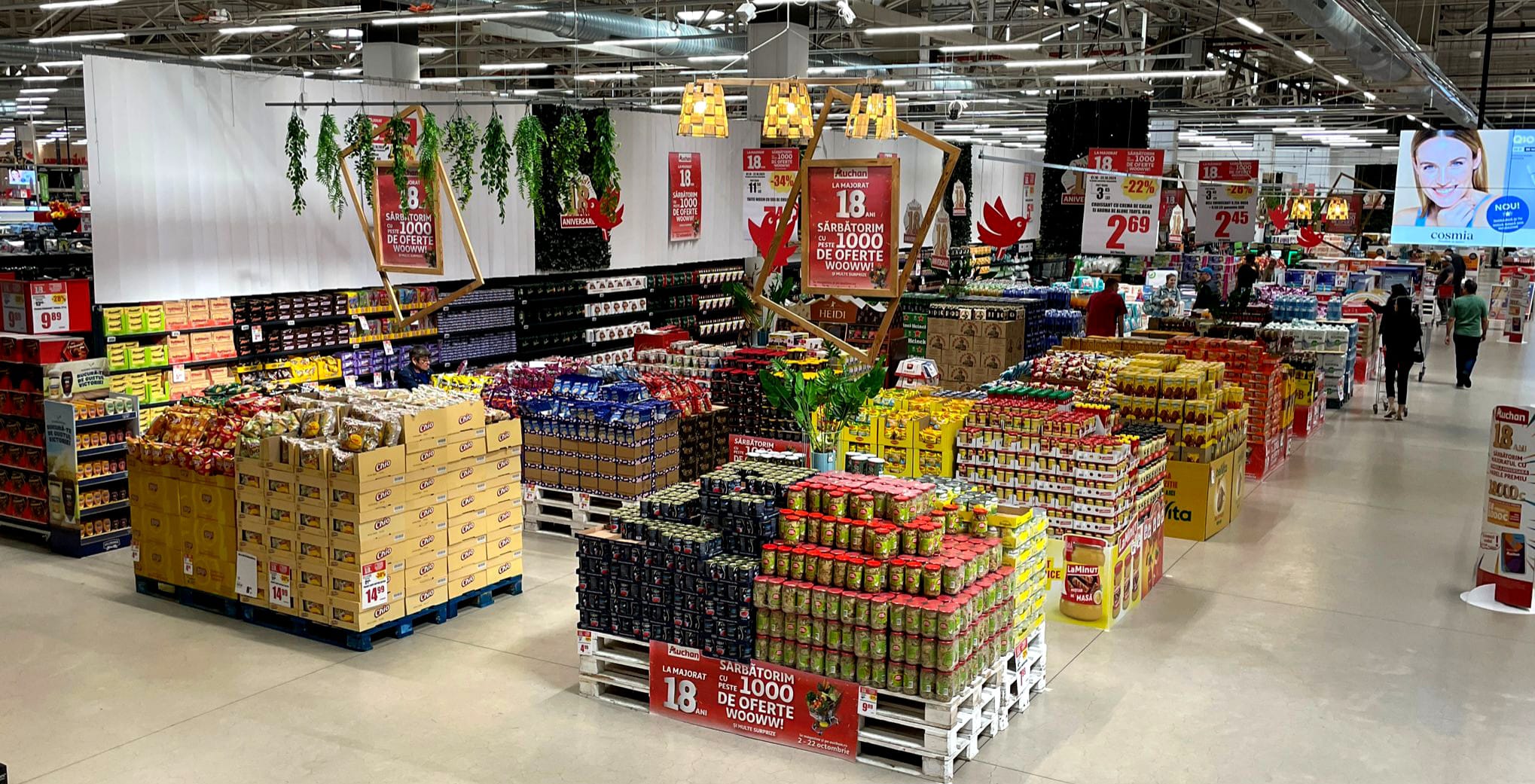Auchan sărbătorește 18 ani de activitate cu peste 1.000 de oferte și reduceri fantastice! Descoperă ofertele de neratat din ATAC Hiper Discount by Auchan!