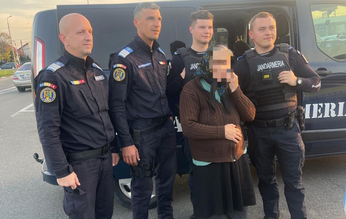 FOTO. Jandarmii au salvat astăzi o femeie dispărută în municipiul Satu Mare