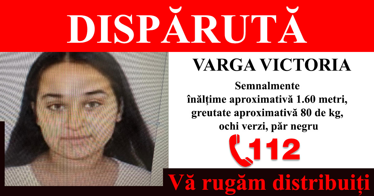 FOTO. Victoria (16 ani) a dispărut fără urmă în județul Satu Mare. Ați văzut-o?