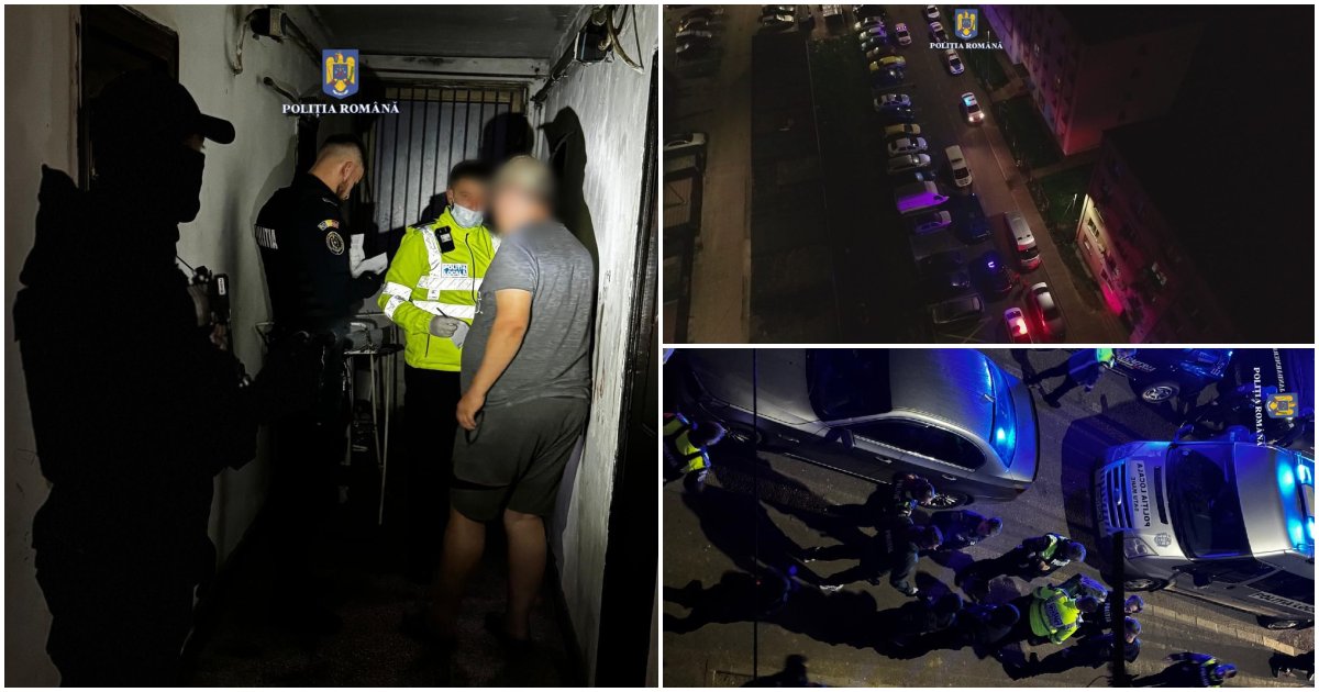 FOTO/VIDEO. Razie de amploare! Ce au găsit polițiștii în cea mai penală zonă din Satu Mare