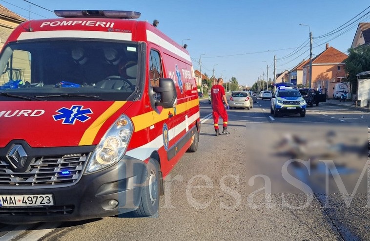 Fată (15 ani) lovită de o mașină pe trecerea de pietoni în municipiul Satu Mare