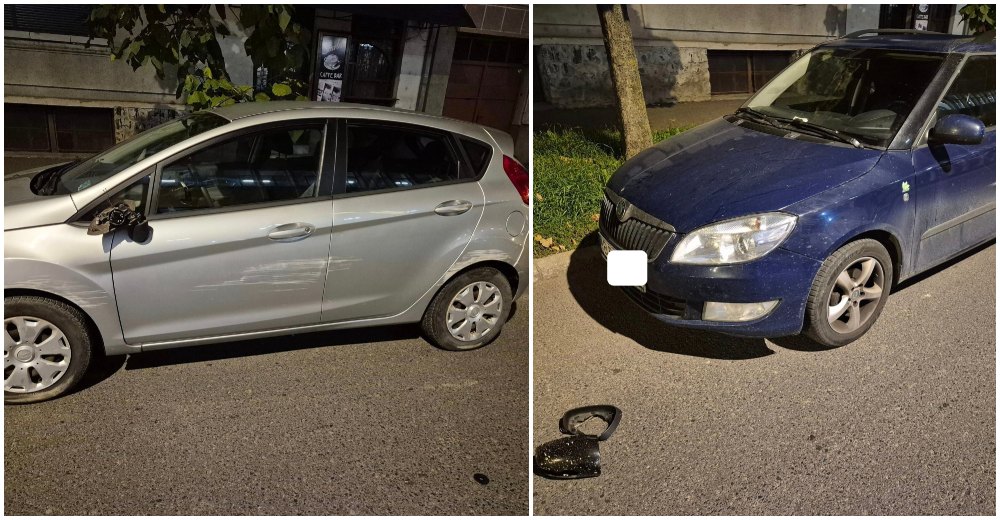 FOTO. A acroșat mai multe mașini și a fugit. Accident în municipiul Satu Mare