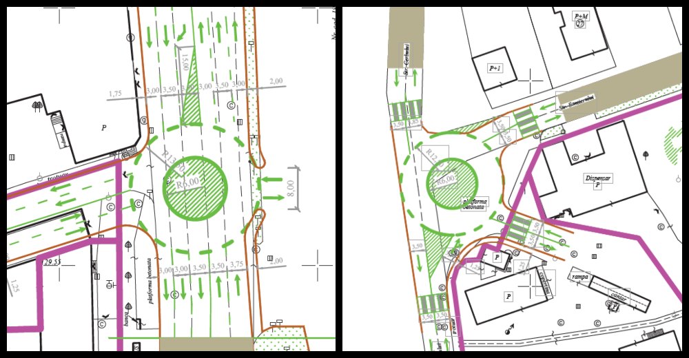 FOTO. Două noi sensuri giratorii în zona B-dul Lucian Blaga din Satu Mare