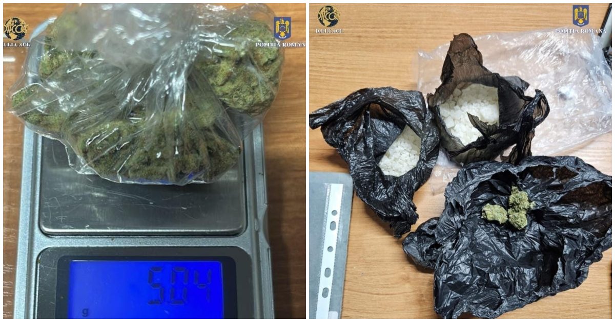 FOTO. Vindeau droguri în județul Satu Mare. S-au trezit cu mascații la ușă. Trei persoane, arestate