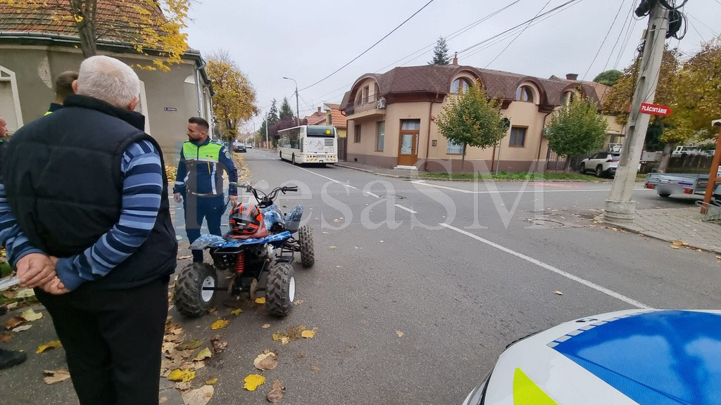 Puștan (16 ani) condamnat după ce a provocat un accident cu un ATV neînmatriculat. A lovit un autobuz