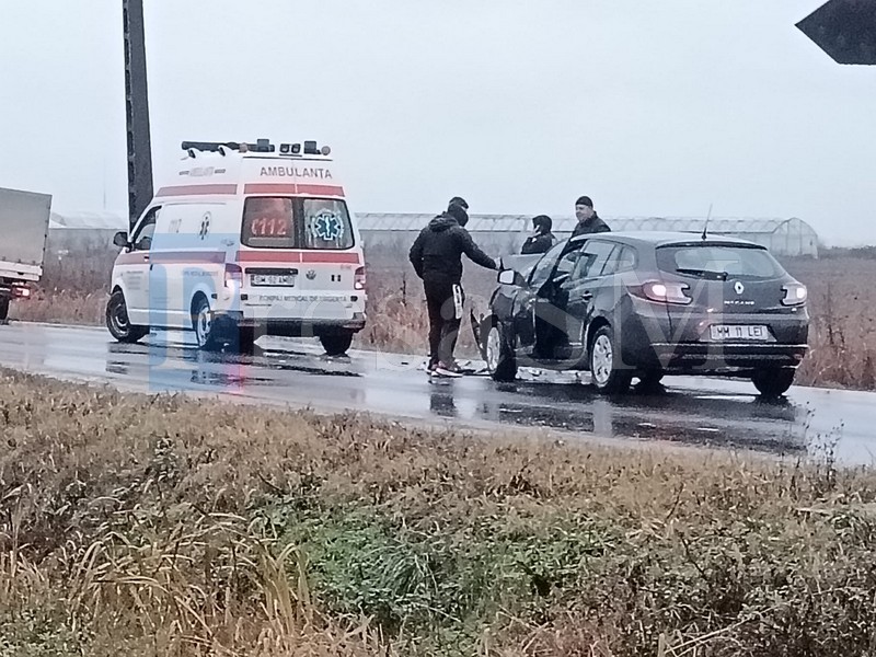 FOTO/VIDEO. Accident cu victimă în județul Satu Mare. Impact între două masini