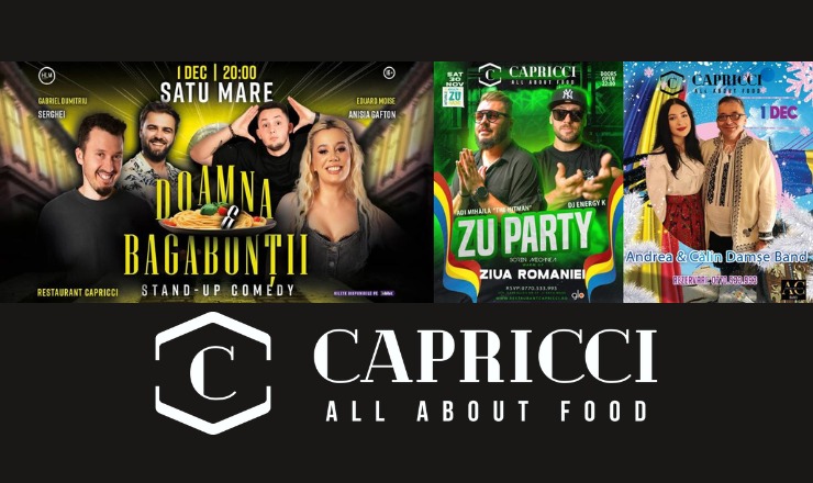 Weekend de sărbătoare la Capricci, Satu Mare! Distracție și momente speciale de 1 Decembrie