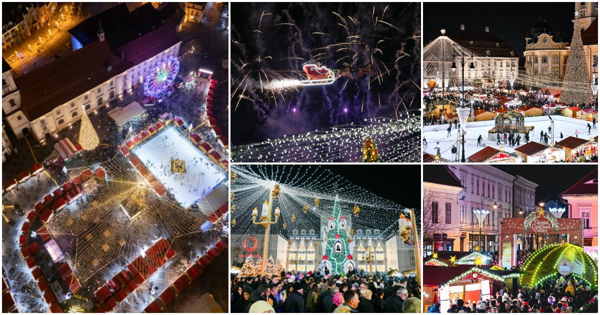 FOTO/VIDEO. S-au deschis două dintre cele mai apreciate târguri de Crăciun de la noi din țară. Ce surprize au pregătit