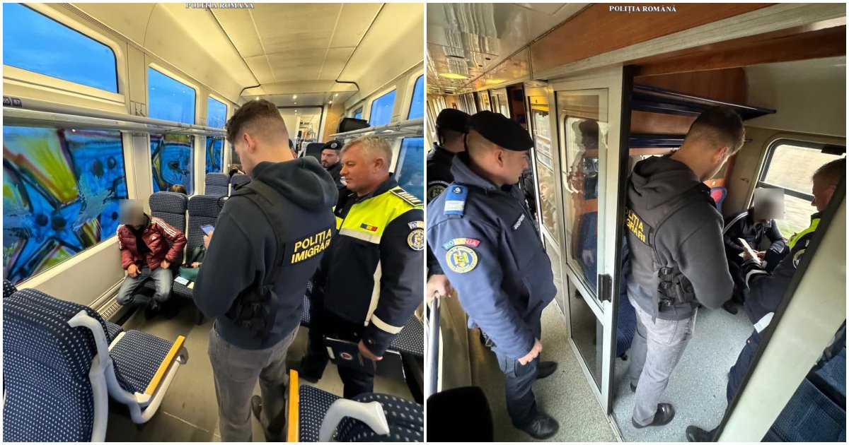 FOTO. Verificări la aeroport, în gările și trenurile din Satu Mare. Polițiștii au împărțit amenzi