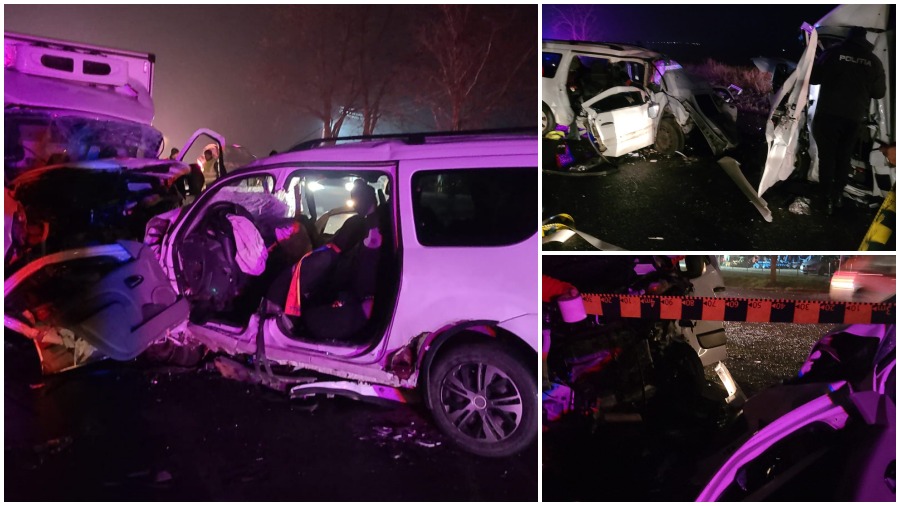 FOTO. Accident cumplit în țară. Trei morți și cinci răniți
