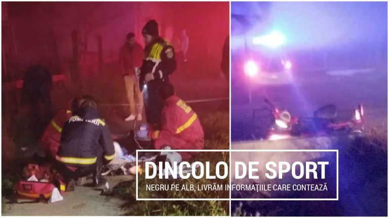 FOTO. Accident dramatic în județul Satu Mare. Motociclist în stop cardiac