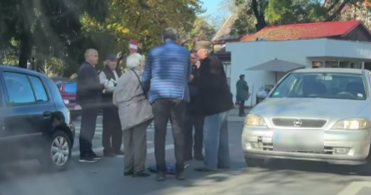 VIDEO. Ce spun polițiștii despre accidentul rutier din municipiul Satu Mare. O bunică de aproape 80 de ani a ajuns la spital