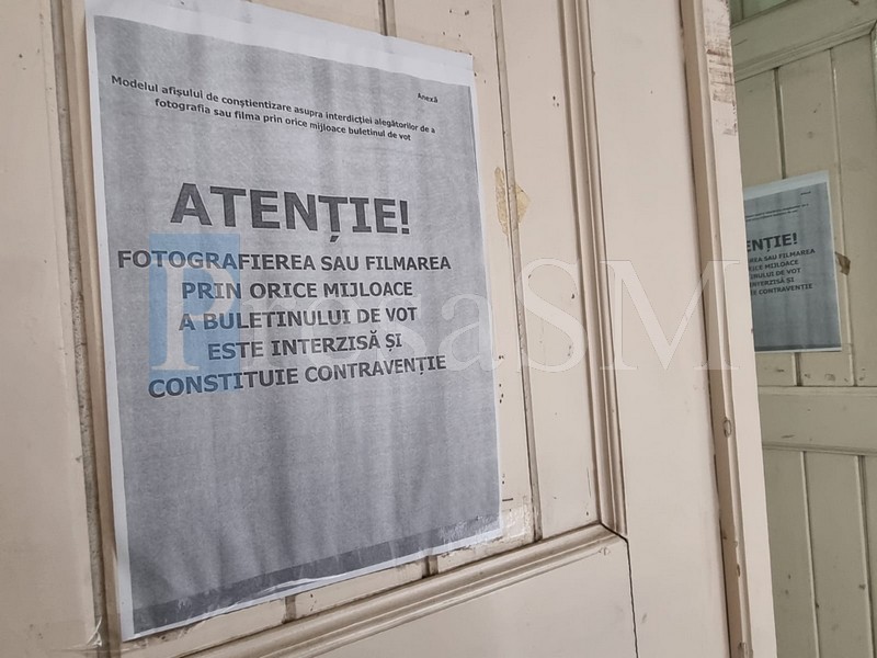 Sătmăreni amendați după ce și-au fotografiat buletinele de vot