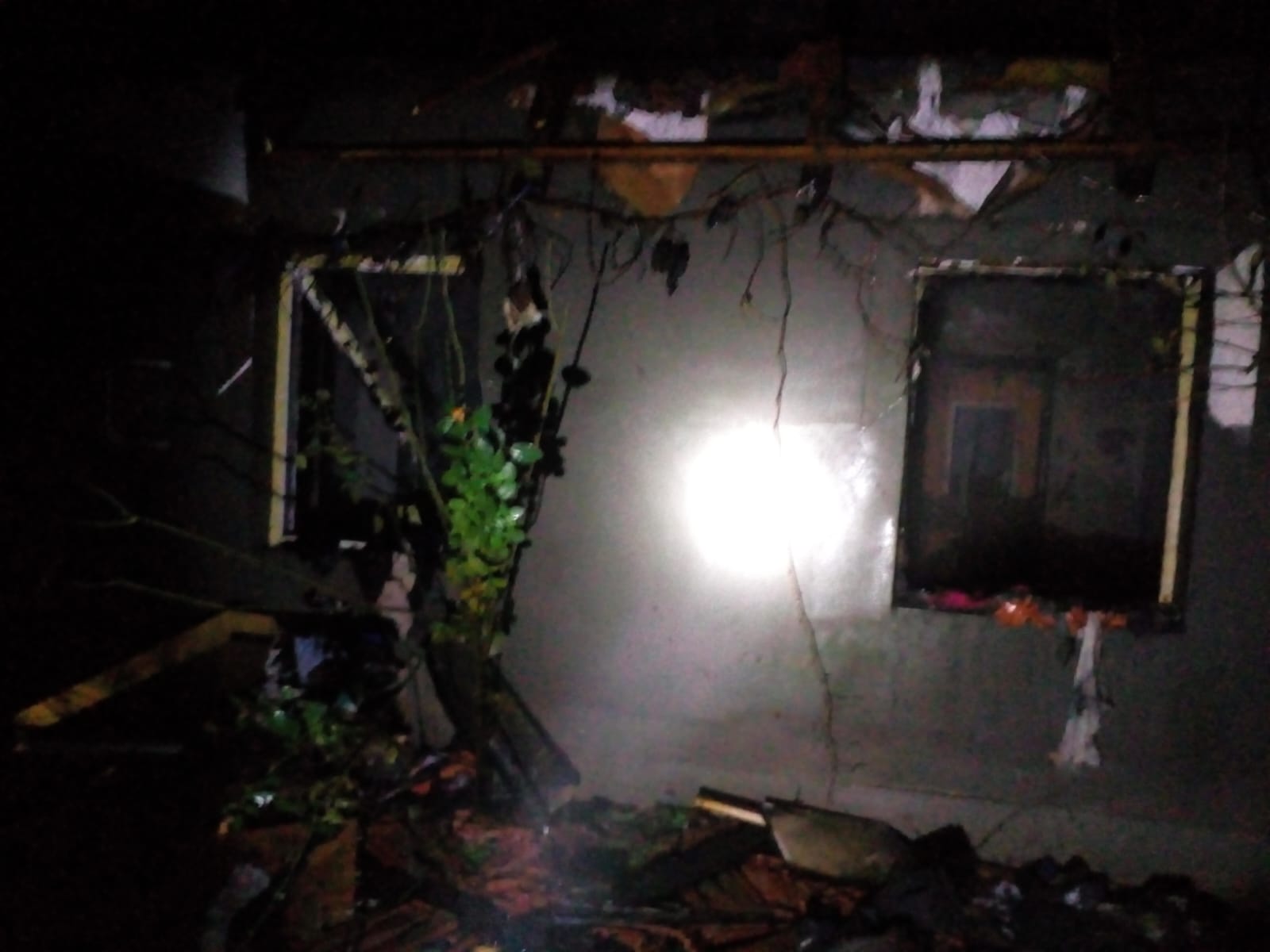 FOTO. Pompierii sătmăreni au salvat zeci de cai, după ce acoperișul unei case a luat foc