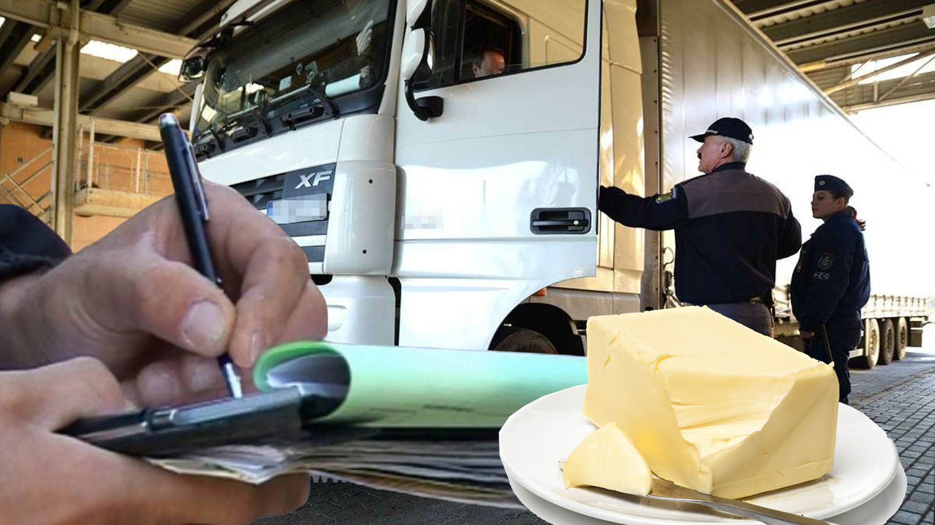 Cu untul la control. 180 de kilograme de unt, reținute la vama Halmeu de inspectorii sanitari