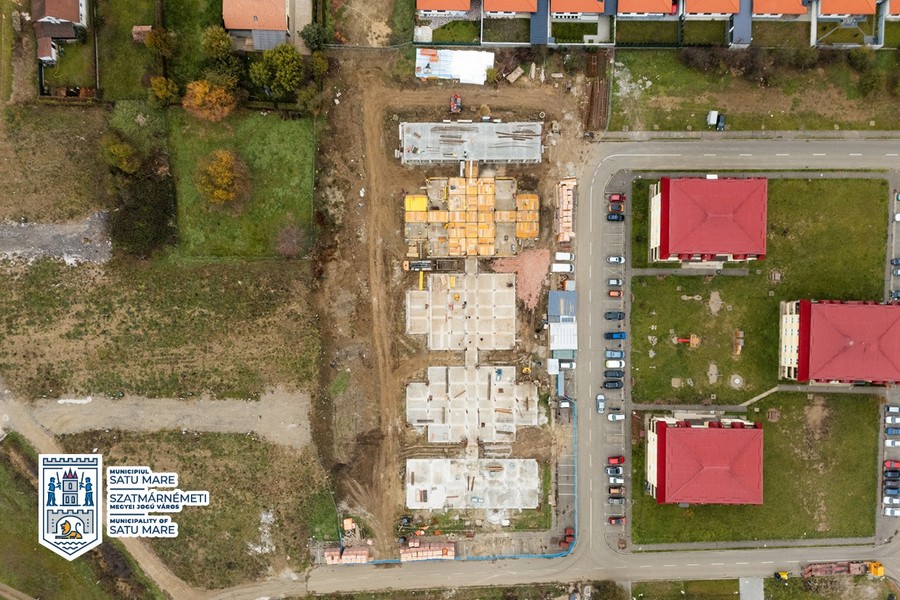 FOTO. Cea mai modernă creșă din municipiul Satu Mare începe să prindă contur