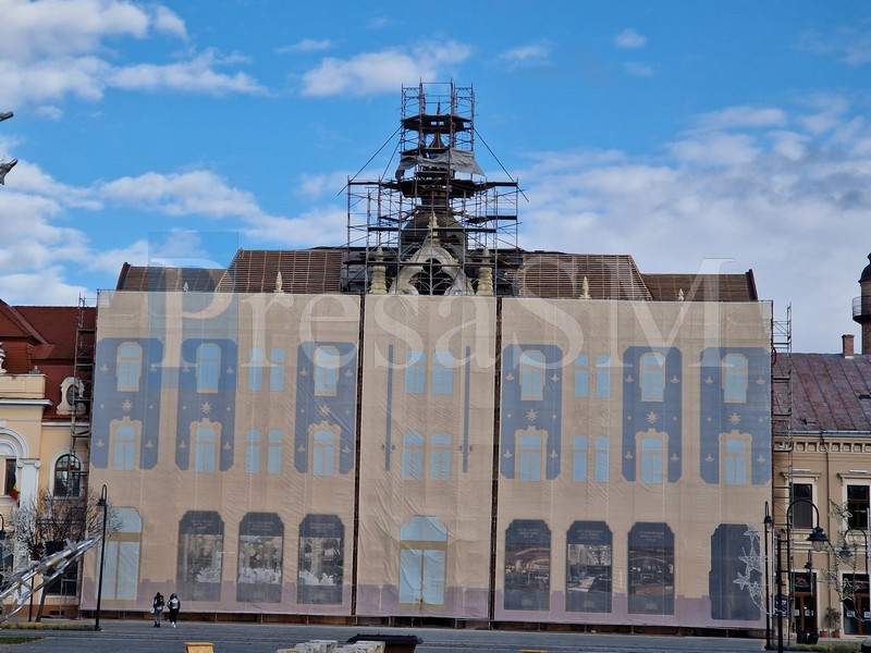 FOTO. Continuă lucrările la Hotelul Dacia. Când se va finaliza proiectul de restaurare