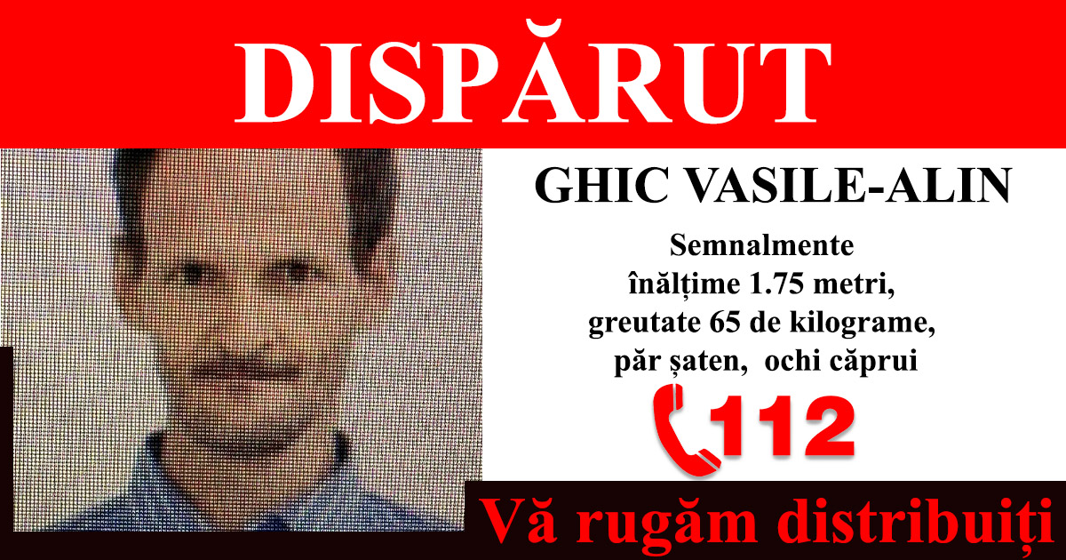 URGENT. Bărbat căutat de Poliție în tot județul Satu Mare. L-ați văzut?!