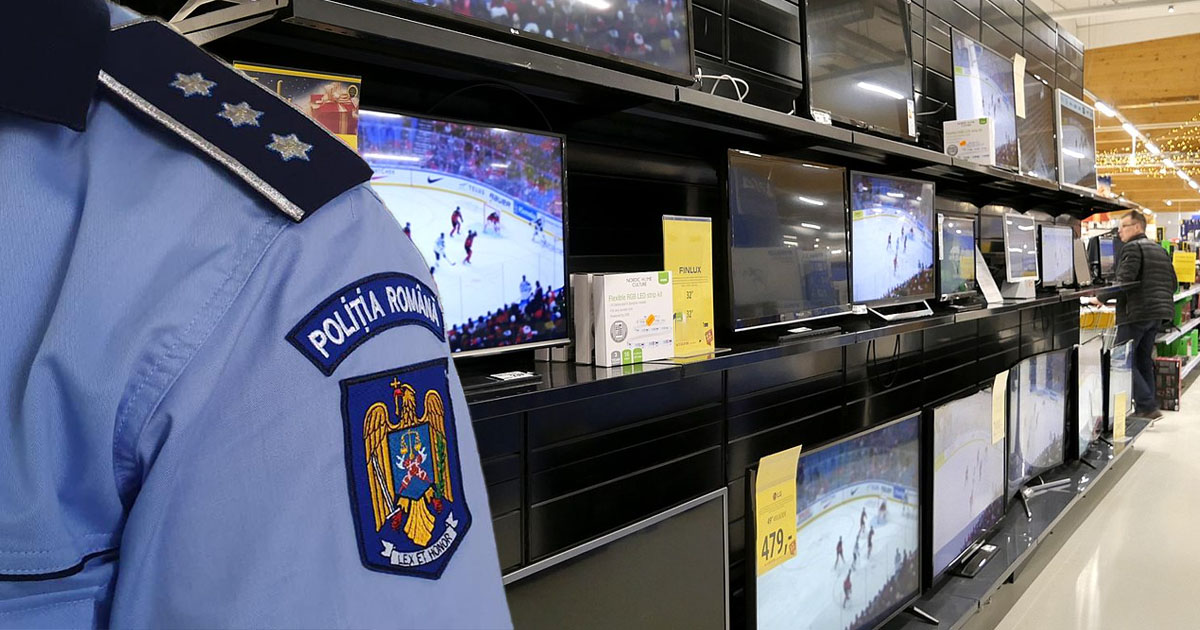 Furt mai puțin obișnuit într-un oraș din țară. "A cumpărat" un televizor cu doar patru lei