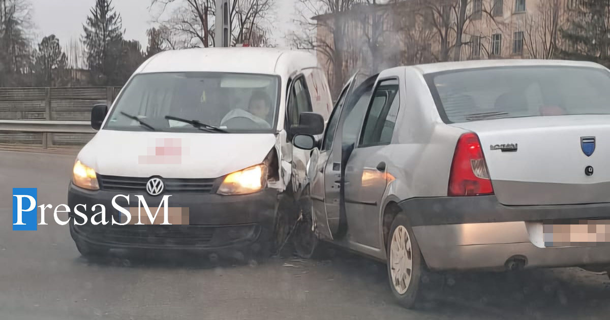FOTO. Firma de curierat a livrat un accident. Astăzi, în județul Satu Mare