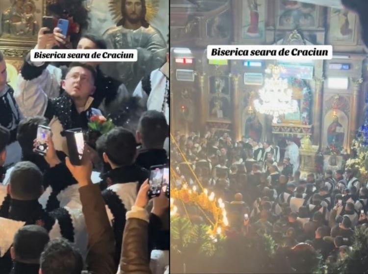 VIDEO. Vi se face pielea de găină! Cum sună o colindă feciorească într-o biserică din Oaș