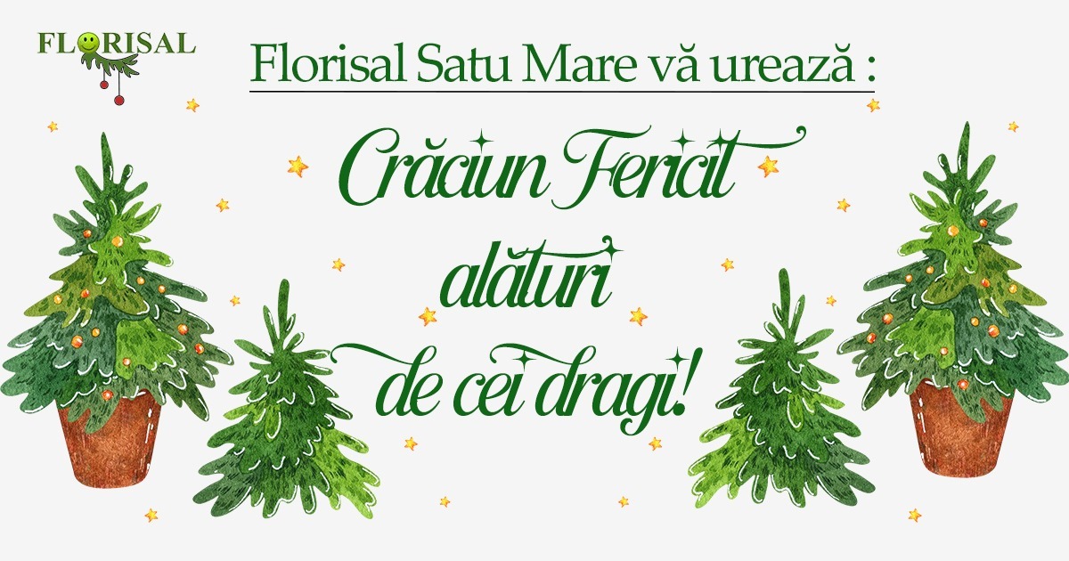 Mesaj de Crăciun din partea Florisal SA Satu Mare 🎄