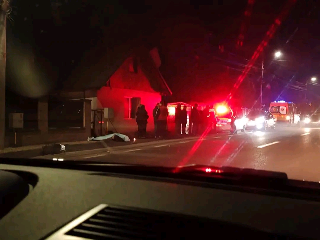 FOTO. Accident mortal în județul vecin. Vârstnic lovit de o mașină