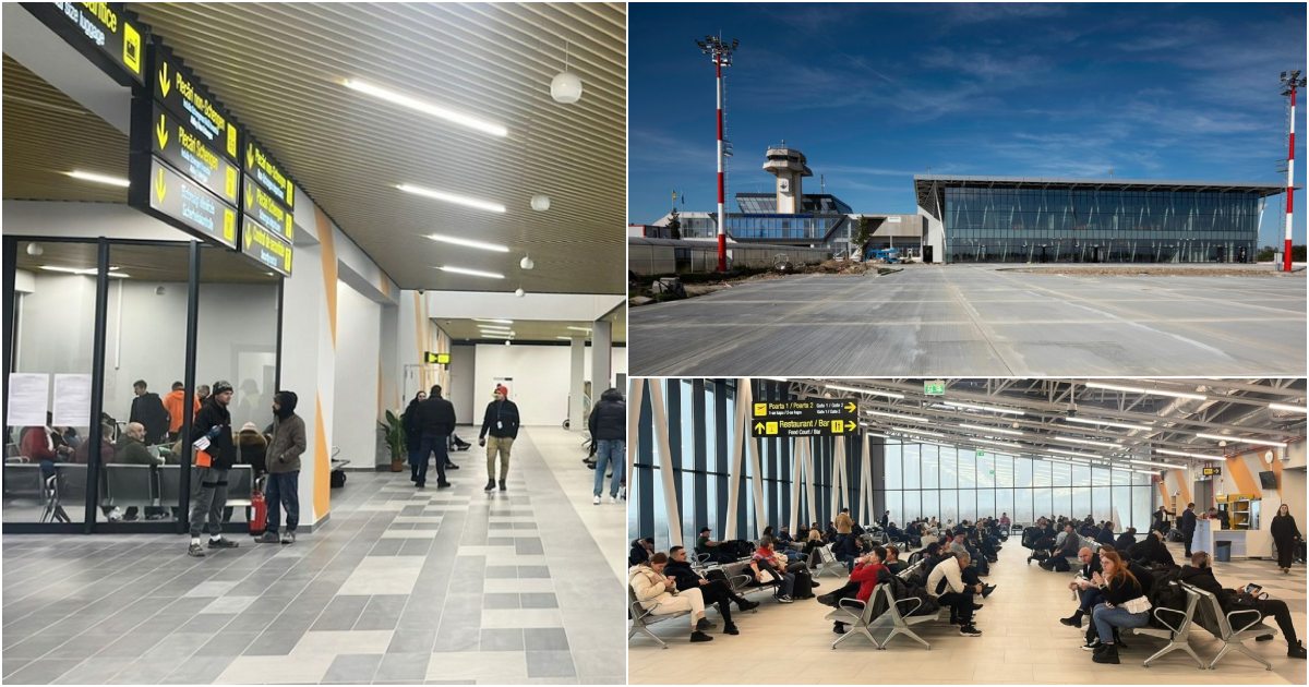 FOTO/VIDEO. S-a dat în folosință noul Aeroport Satu Mare, de 5 stele. Printre cele mai moderne din România