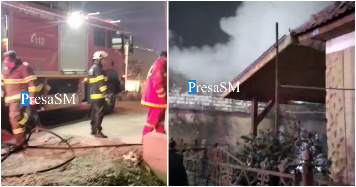 VIDEO. Incendiu în Oar. O persoană a ars de vie în județul Satu Mare