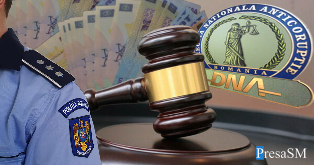 Polițistul din Negrești-Oaș, prins în flagrant că a luat mită, trimis în judecată. Procurorii spun că a luat mită de nouă ori în trei luni