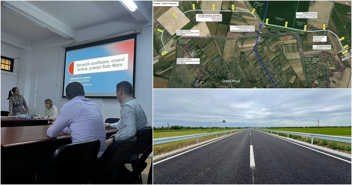 FOTO. Încă o importantă șosea de ocolire se construiește în județul Satu Mare