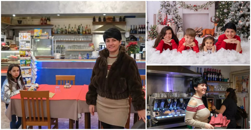 FOTO. Sătmăreanca cu 4 copii care a fugit de bătăi şi are 4 restaurante şi o firmă de construcţii în Italia