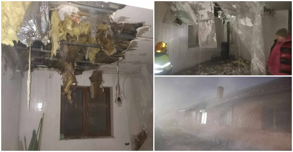 FOTO. Casa unui sătmărean a ars chiar de Revelion! Haideți să-l ajutăm să și-o reconstruiască