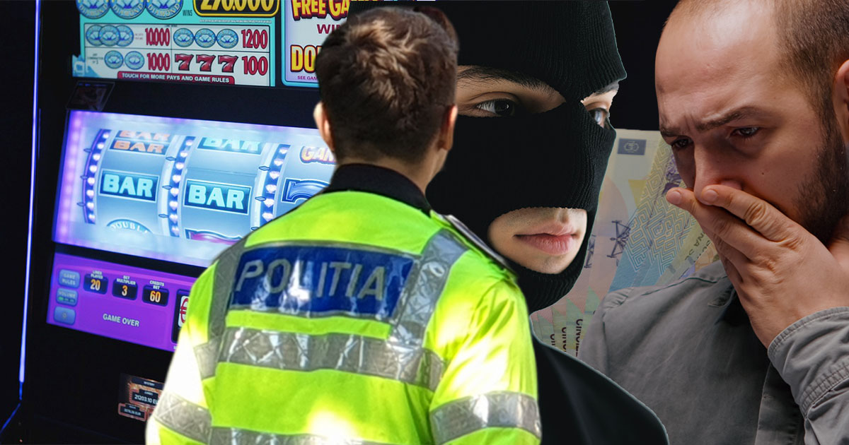 Se întâmplă în județul vecin. A pierdut mii de lei la jocuri de noroc așa că și-a înscenat o tâlhărie. A rămas și fără bani și cu dosar penal