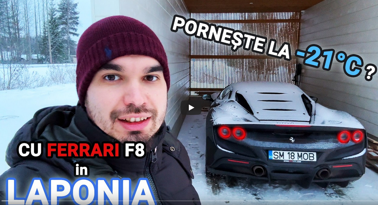 VIDEOREPORTAJ. Cu Ferrari-ul la Cercul Polar: Aventura extremă a sătmăreanului Ovidiu Pop